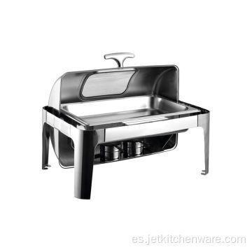 Servicio de catering Alimento de acero inoxidable Chafring plato